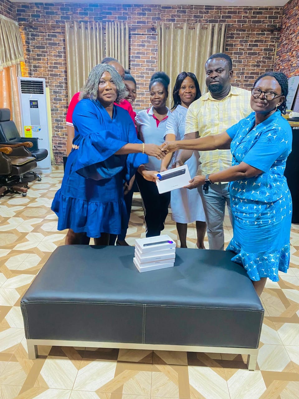 RM 13 Group Donates Six Galaxy Tab A11 Devices to NMTC Twifo Praso